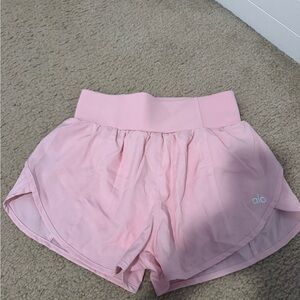 ALO Yoga Women's Light Pink Athletic Shorts
